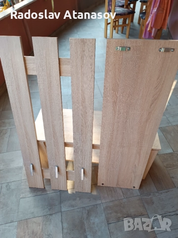 Комплект огледало ,закачалка и рафт за обувки , снимка 5 - Закачалки - 51908937