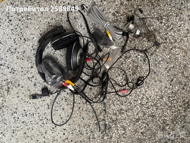 лот от кабели и слушалки