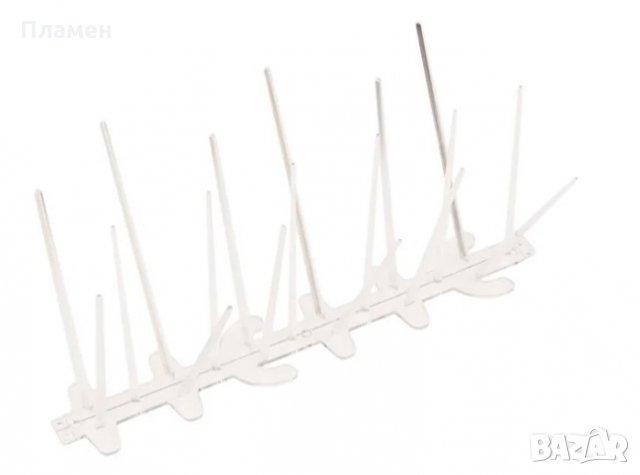 Пластмасови шипове против птици прозрачни 25x3.5x11 см