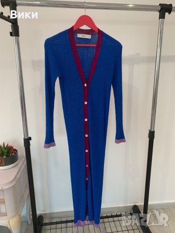 Дълга рокля/жилетка размер L на Zara, снимка 7 - Рокли - 44423936