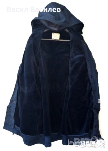 KLU Seyntex мъжко ватирано яке палто с подвижна подплата и качулка тъмно синьо