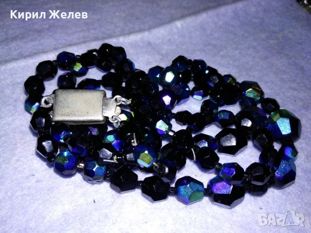 СТАРО РЕТРО КОЛИЕ ЮВЕЛИРНО ФАСЕТИРАН БОХЕМСКИ КРИСТАЛ и СРЕБЪРНА или ПОСРЕБРЕНА ЗАКОПЧАЛКА 34730 , снимка 13 - Антикварни и старинни предмети - 39201977