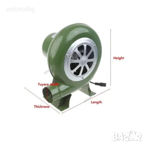 ANIMABG Вентилатор за барбекю, 80W, снимка 3 - Друга електроника - 49698799