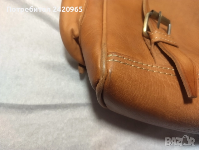 Раница Мароко естествено кожа, снимка 6 - Раници - 51468526