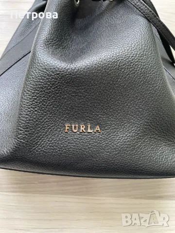 Furla кожена чанта Оригинал, снимка 3 - Чанти - 48309942