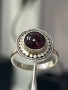 Сребърен пръстен 4,63 грама проба 925 с камък гарнет , снимка 5