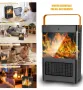 Анимирана камина 3D "танцуващ пламък" с енергиен Клас А керамичен тих нагревател с вентилатор 2200 W, снимка 5