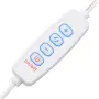 vidaXL Тоалетка с LED лампи, бяла, 96x40x142 см, снимка 8