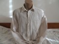 Мъжка риза с дълъг ръкав лен и памук HEMA, снимка 1 - Ризи - 42483849