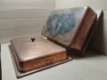 Стара Соц Голяма Дълбока Помеднена Хром Тава За Печене На Месо, Тава За Агнета. / 5 кг. / НОМЕР 289., снимка 10