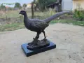 Бронзова статуетка Фазан Франция , снимка 4