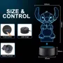 3D LED лампа Lilo Stitch, снимка 3