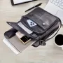  Мъжка голяма и спортна кожена чанта с европейски дизайн /Черна естест. кожа!, снимка 10