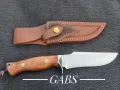 Висококачествен ръчно изработен нож с кожена кания,LN411, снимка 3