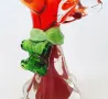 МУРАНО - MURANO - статуетка куче фигура изцало от цветно стъкло етикет , снимка 14