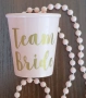 Пластмасова чаша за шотове със златист надпис Team Bride, снимка 2
