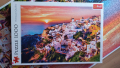 Продавам пъзел Trefl 1000 части, Sunset over Santorini, снимка 2