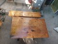 Дървена маса с пейка, снимка 2