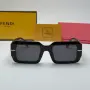 Слънчеви очила Fendi Bold Square Logo Edition нови, черно и бяло, снимка 4