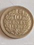 Сребърна монета 10 цента 1936г. Недерландия Кралица Вилхелмина за КОЛЕКЦИЯ 43355, снимка 1