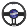 Калъф за волан, черен с червен конец, универсален за леки автомобили, снимка 2