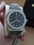 Нов Мъжки Часовник AP Audemars Piguet Сребрист с Черно Лице Механичен Автоматичен Самонавиващ, снимка 3