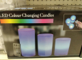 3 бр. LED свещи с променящ се цвят и дистанционно 15х7 см 12,5х7 см 10х7 см, снимка 4