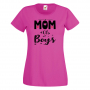 Дамска тениска Mom Of Boys,Празник на Майката,Подарък,Изненада,Рожден Ден, снимка 7