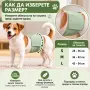 Мъжки кучешки памперс / пояс за куче – многократен, перящ се за кучета маркиращи територия, снимка 2