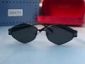 Дамски слънчеви очила Gucci ромб 3 цвята черни сребърни златни , снимка 14