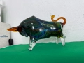 Стъклена скулптура на бик MURANO №7618 , снимка 3