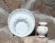 БГ порцелан пепелник и малка вазичка , снимка 1