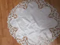 Покривка , каре -сатен ,рязана бродерия ,60х54см., снимка 7