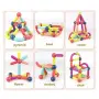 Магнитен конструктор игра Construction, Sticks Building многоцветна, 58 части, снимка 6