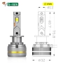 LED Крушки CANBUS – H7 / H4 / H1 / H11 / 9005 / 9006 – 6500K – Ултра ярки – 8x по-силни от халоген, снимка 2