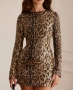 Дамска модерна рокля в леопардов цвят , снимка 2