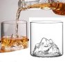 2бр Ефектна триизмерна чаша за уиски планина