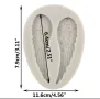 2 тесни крила крило силиконов молд форма фондан гипс шоколад, снимка 5