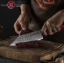 Професионален Кухненски Нож от Японска дамаска стомана, снимка 2