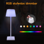 Безжична акумулаторна RGB Димируема LED настолна лампа WOWDSGN/Тъч контрол/IP44 водоустойчива, снимка 1 - Настолни лампи - 44708894