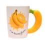 4003 3D керамична чаша Fresh Banana Orange 380 мл., снимка 5