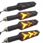 Оранжеви 12V мигачи за мотор с PVC корпус 2 броя, снимка 4