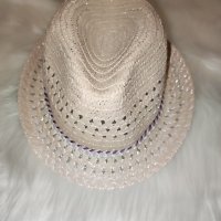 Дамска сламена шапка за плаж в розово , снимка 3 - Шапки - 42634037