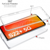 Нов прозрачен силиконов Калъф кейс за Samsung Galaxy S22+ Plus Самсунг, снимка 5 - Калъфи, кейсове - 36187680