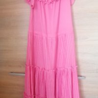 Дълга розова рокля , снимка 2 - Рокли - 41455185