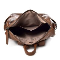 ✨Комплект от 3 части дамска кожена раница с голям капацитет с малка чанта и портмоне, снимка 10 - Раници - 41924559