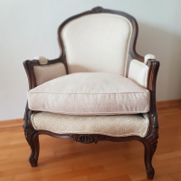 Антикварно кресло в стил Бержер (Bergère), снимка 10 - Антикварни и старинни предмети - 44811400