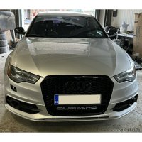 Решетка за Ауди Audi A6-RS6 QUATTRO 2011 2012 2013 2014 2015, снимка 5 - Тунинг - 32041326