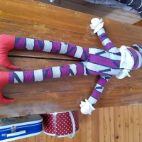 Стара кукла,клоун #7, снимка 6 - Антикварни и старинни предмети - 36072730