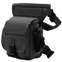 Тактическа чанта за бедро, Черен цвят, снимка 6 - Екипировка - 41589114